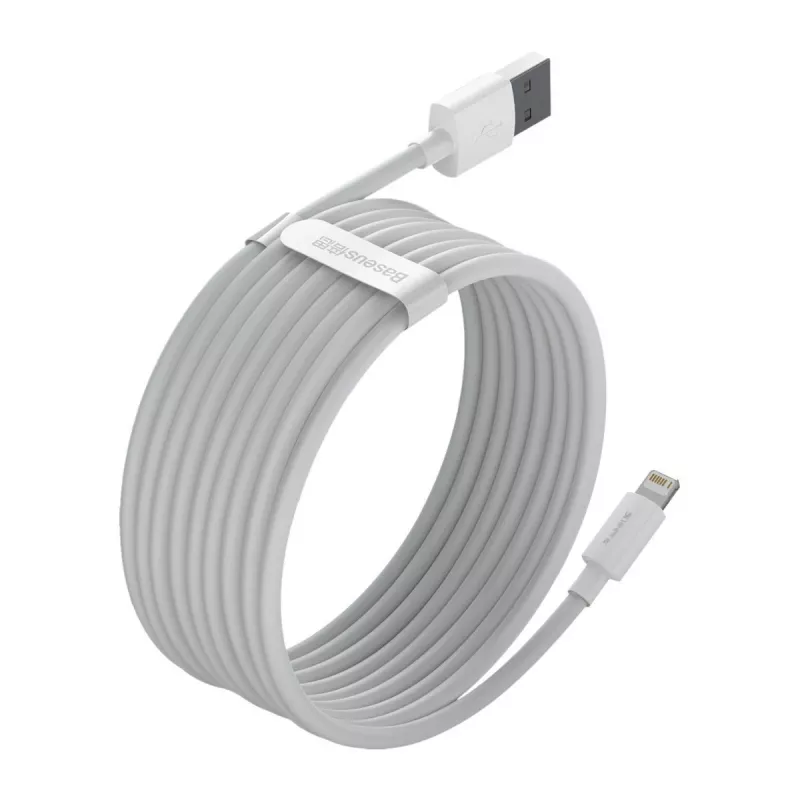 Cable para móvil Baseus TZCALZJ-02 blanco 1,5 m USB A Lightning