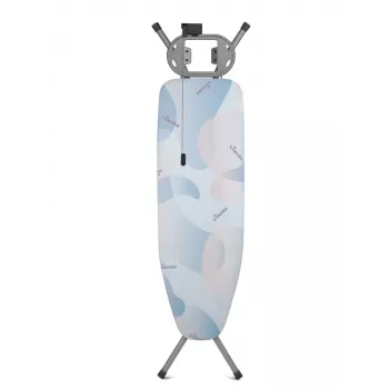 Tabla de planchar de tamaño completo VILEDA Bravo Plus 143032 — altura ajustable 80–97 cm, superficie de planchado 380×1200 mm, tablero de malla de acero