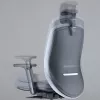 Silla de oficina ergonómica Up Up Athene negra, gris + tejido azul