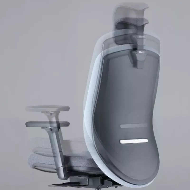 Silla de oficina ergonómica Up Up Athene negra, gris + tejido azul