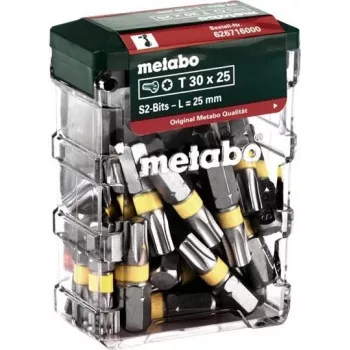 Juego de puntas de destornillador Metabo SP T30 25 mm, 25 uds.