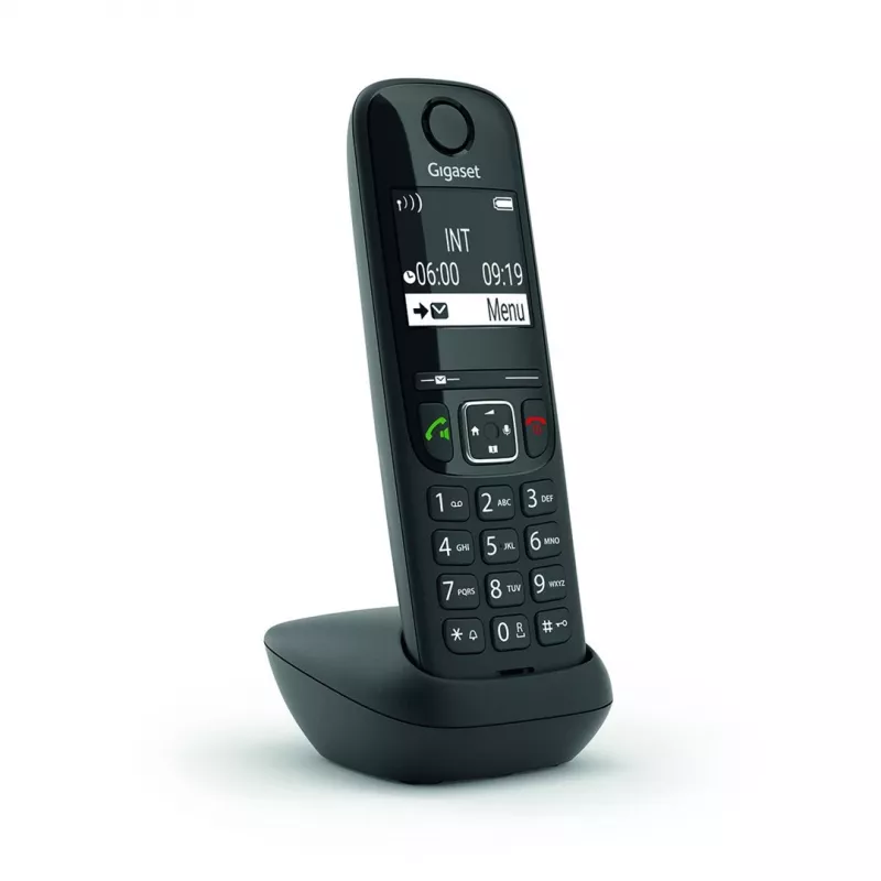 Teléfono analógico/DECT Gigaset AS690HX auricular inalámbrico identificación de llamadas Negro