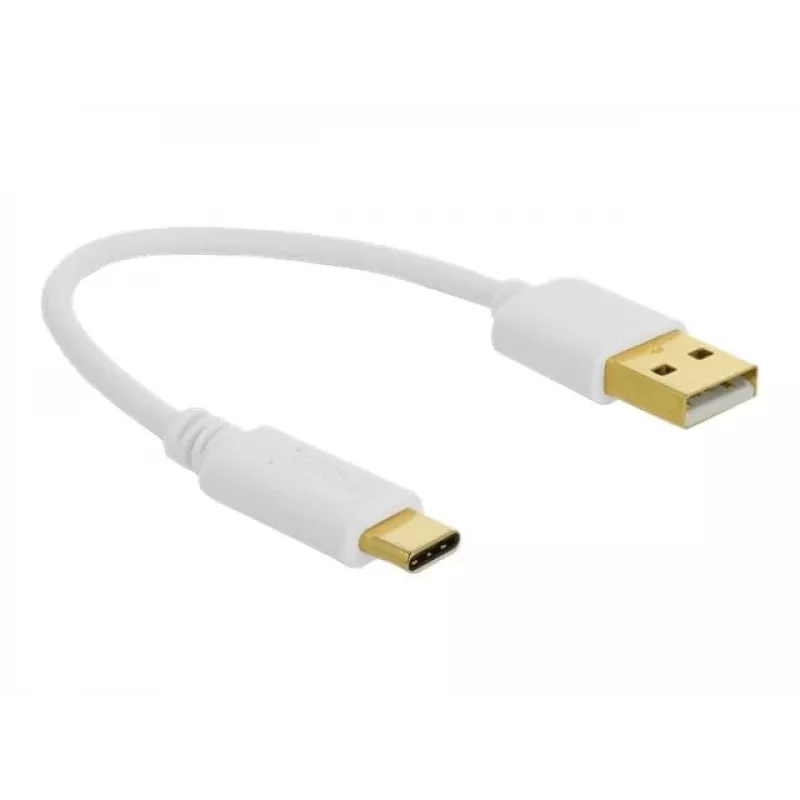 Cable de carga USB DeLOCK Type-A a USB Type-C 15 cm