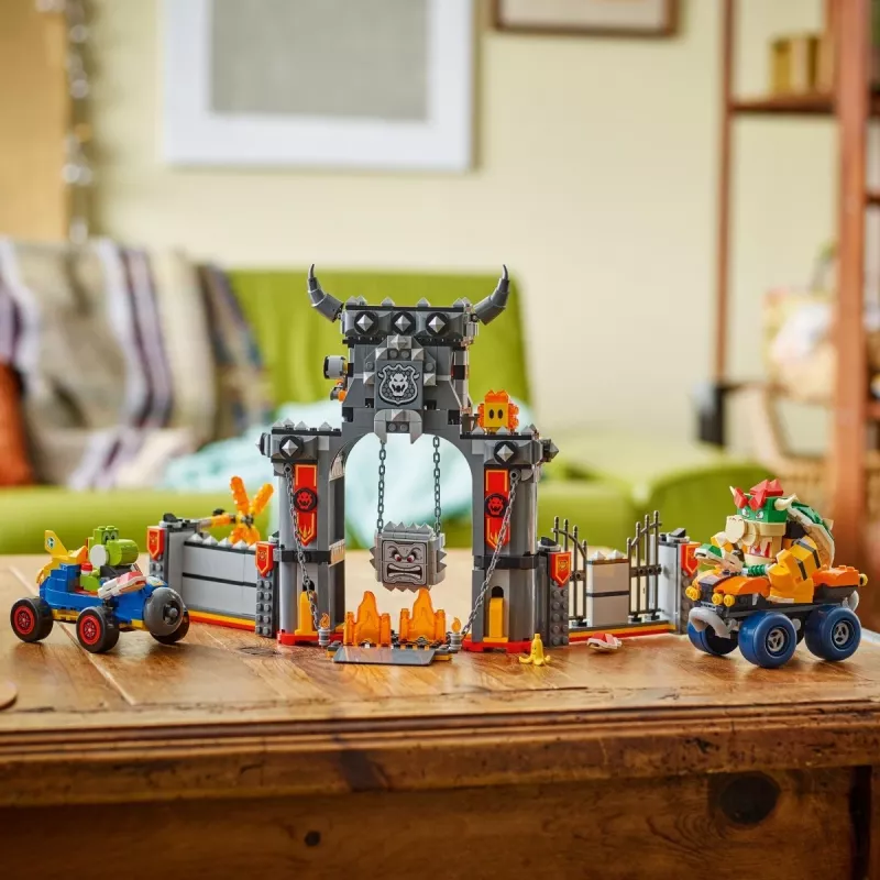 Juguete de construcción LEGO set 72039 Super Mario Fortaleza de Bowser con Mario Kart, set de juego interactivo