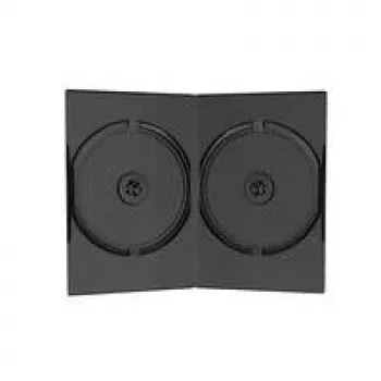 Caja para DVD MediaRange - capacidad: 2 CD/DVD - negra (pack de 50)