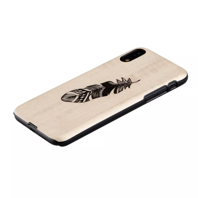 Funda para móvil man and wood para iPhone X/XS — funda protectora Indian negra