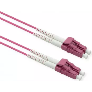 ROLINE cable de fibra óptica 50/125µm OM4 - LC/LC - reforzado con acero - LSOH - violeta - 20 m