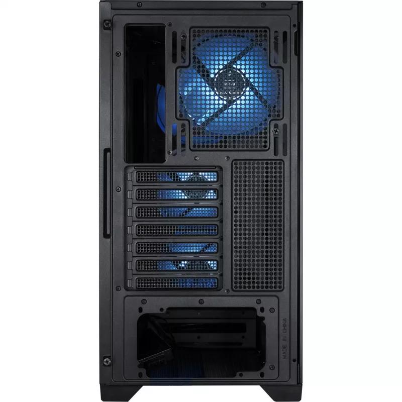 Caja PC Silentware Flow 110 A-RGB negra — caja mid-tower, panel lateral de cristal templado