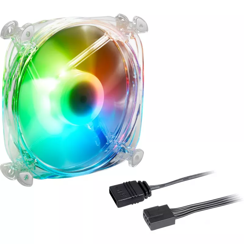 Ventilador Sharkoon Shark Disc PWM 12 cm Transparente 400-1400 RPM 82,35 m³/h