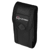 Navaja AZYMUT Izeron Multiusos — 13 herramientas, acero inoxidable 420J2/3CR13, plegada 9 cm, 91 g, funda de cuero para cinturón, luz y brújula integradas