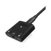 RØDE AI-Micro interfaz de audio móvil, 2x entradas TRS/TRRS de 3,5 mm, salida de auriculares de 3,5 mm, USB-C, negra