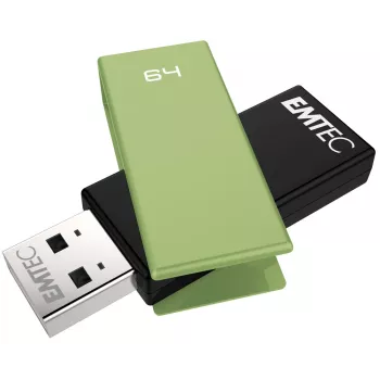 Memoria USB Emtec C350 Brick 64 GB USB Type-A negro verde