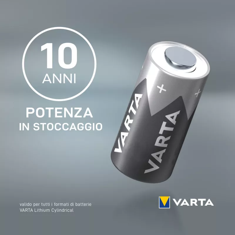 Varta pila de litio CR123A 3V 1600mAh para cámara
