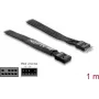 Delock cable alargador de cinta HD Audio, header de 9 pines macho a hembra, 1 m, negro