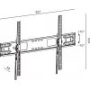 Soporte de TV TB TB-951 para televisores de hasta 120 pulgadas, carga máxima 100 kg, VESA 900×600