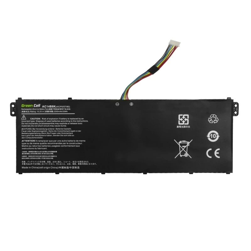 Batería de repuesto para portátil Green Cell AC72