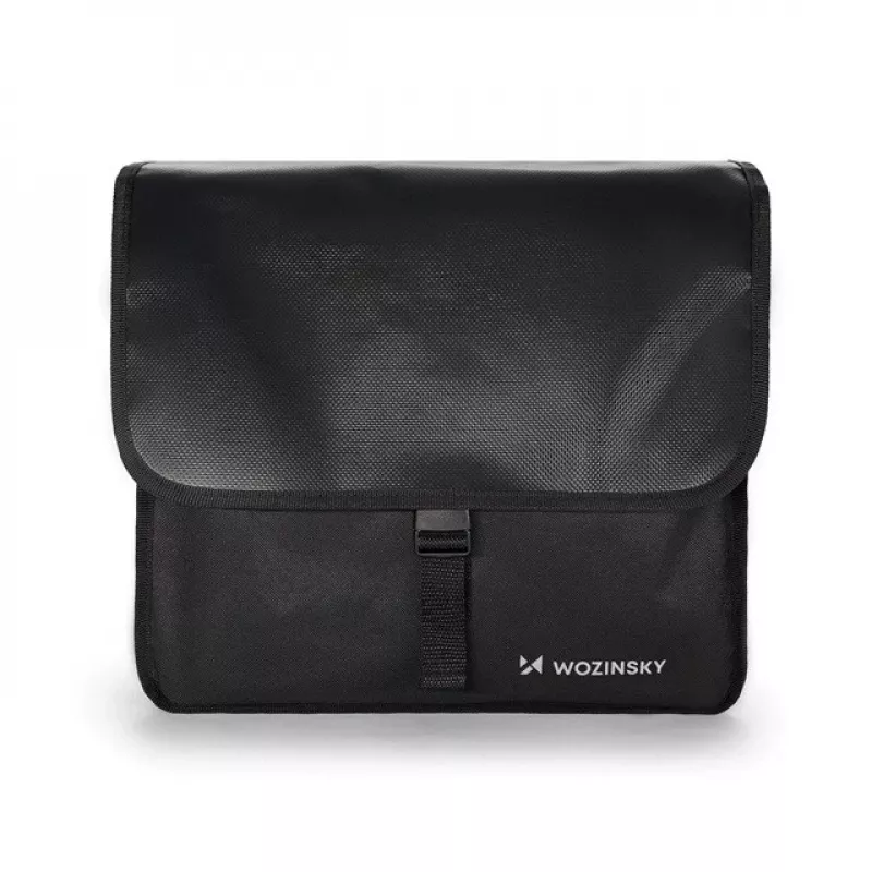 Bolsa doble para bicicleta Wozinsky 28 L negra WBB34BK