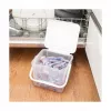 Recipiente para líquidos de limpieza Rotho Basic 4,5 l modelo 1770201100RP, tecnopolímero transparente con tapa y orificio para colgar