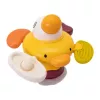 Pato de peluche sensorial interactivo Ascato 122946 — textura suave, diseño multicolor