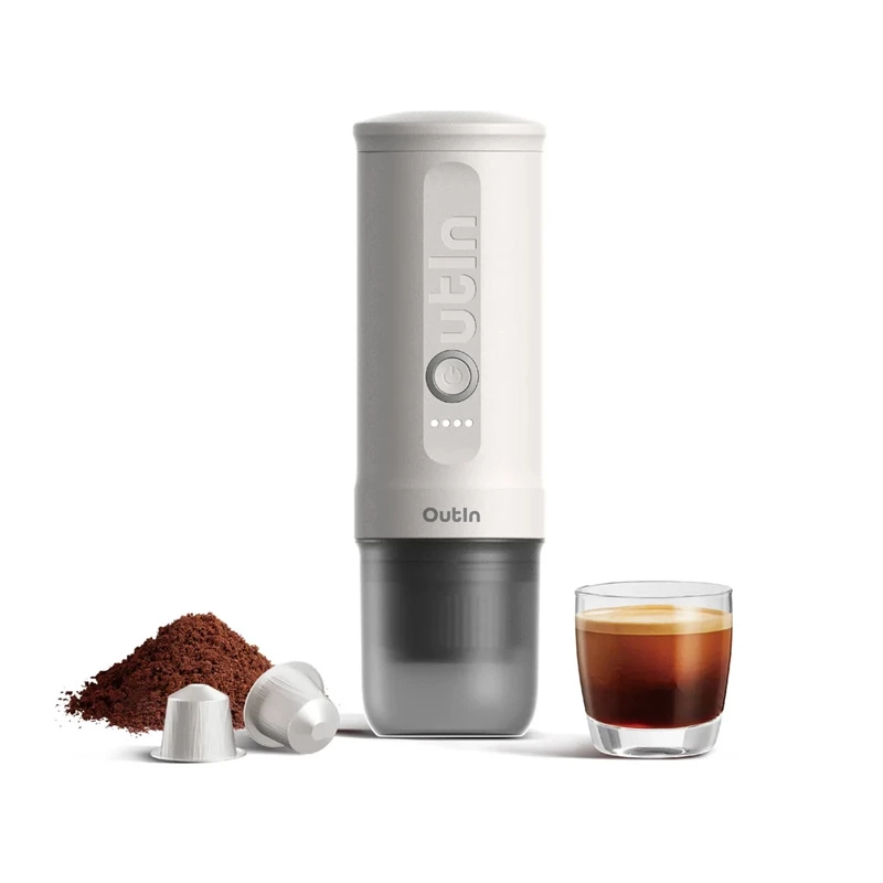 Cafetera Outin 670g Nano blanca