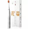 Cepillo de dientes sónico OCLEAN FLOW Adultos — a pilas, modo blanqueamiento, temporizador integrado, velocidad ajustable, 255 mm de altura, blanco, 0,13 kg, 1 mango + 1 cabezal de cepillo