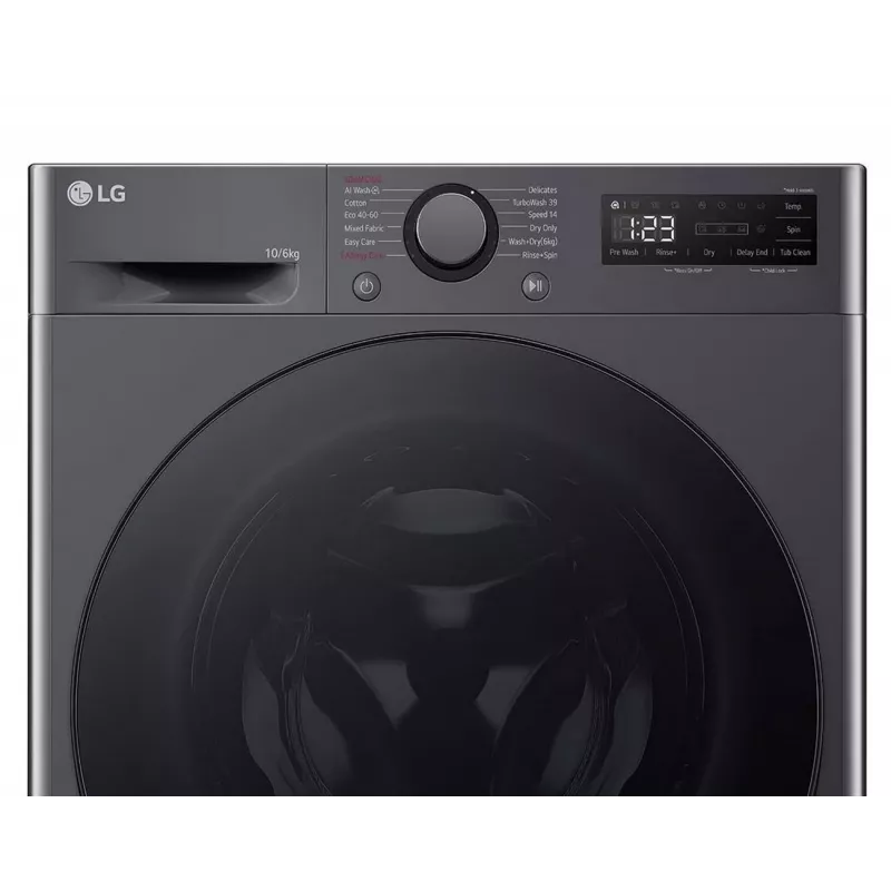 LG F4DR510S2M Lavadora con secadora 10 kg / 6 kg 1400 rpm Negro