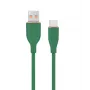 Cable de carga y datos USB Type-C, 1,5 m, verde