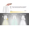 Lámpara de mesa recargable Beper P201UTP102, interruptor táctil, 2 W