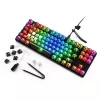 Teclado gaming mecánico Sharkoon Crystal Shark Negro DE con iluminación RGB