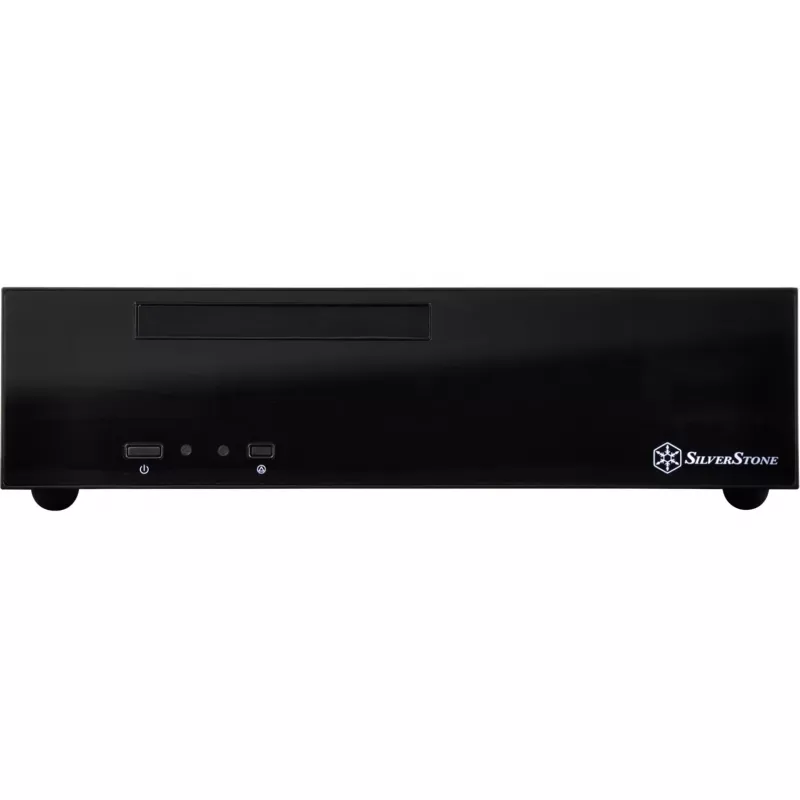 SilverStone MILO ML09 - sobremesa - Mini-ITX - sin fuente de alimentación (SFX12V) - negro - USB/audio (SST-ML09B)