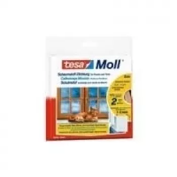 Cinta de sellado Tesa Moll Universal 9 mm x 6 m autoadhesiva blanca