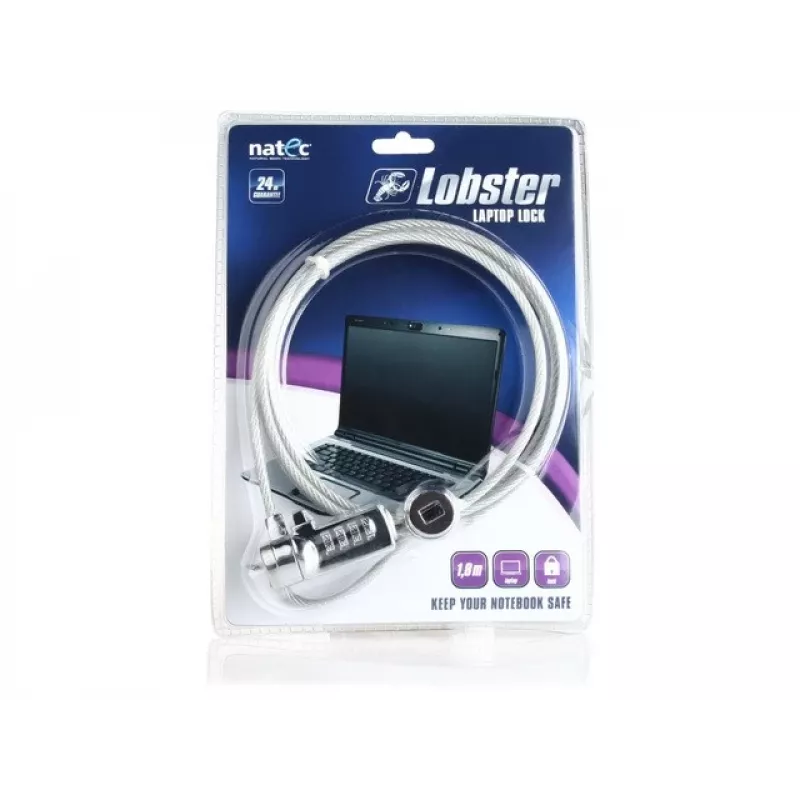 Candado de cable NATEC LOBSTER CODE NZL-0226