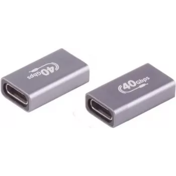 Conector macho USB-C ShiverPeaks 13-60003 40 Gbit/s carcasa de metal, puerto de datos/carga unilateral