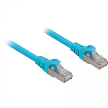 Cable de conexión RJ45 Cat.6a SFTP (azul, 10 metros, LSOH (libre de halógenos))