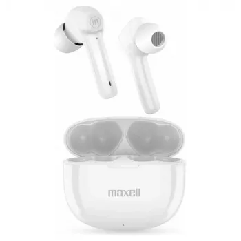 Maxell Dynamic+ auriculares inalámbricos con funda de carga Bluetooth blanco