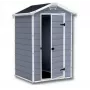 Cobertizo de plástico Keter S 1457 0043 puerta única techo negro 1280x940x1960 mm