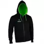 Sudadera con capucha GamersWear SPROUT Basic Zip talla M Negro/Verde