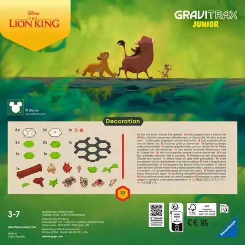 GraviTrax Junior ampliación König der Löwen, tren