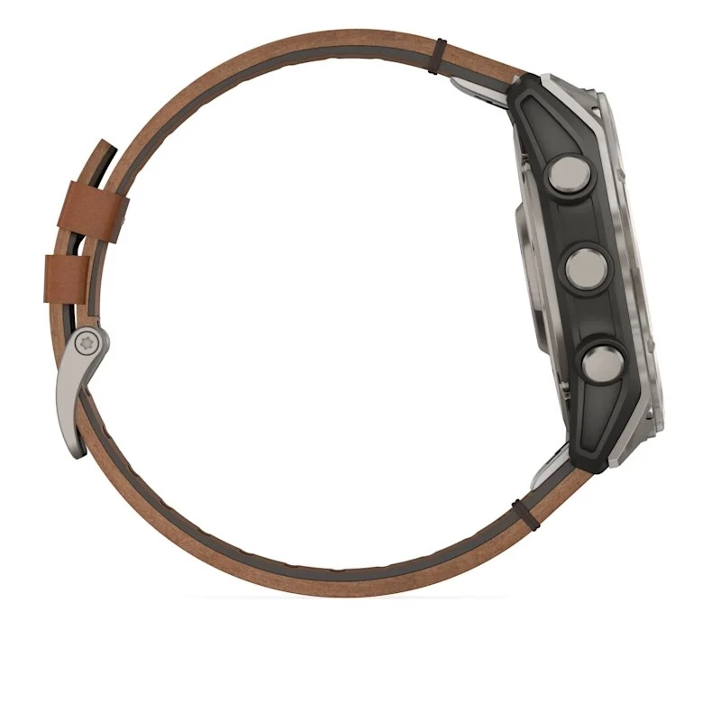 Garmin Fenix 8 3,56 cm (1,4) AMOLED 51 mm Digital 454 x 454 Píxeles Pantalla táctil Titanio Wi-Fi GPS (Satélite)
