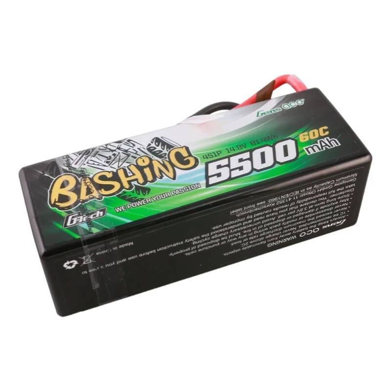 Batería LiPo Gens ace G-Tech 5500mAh 4S1P 14.8V 60C HardCase para coche RC
