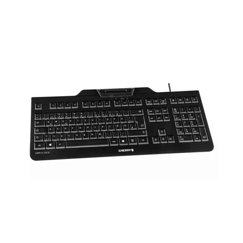 CHERRY KC 1000 SC teclado USB QWERTZ suizo negro