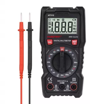 Multímetro digital Habotest HT113 – medición de tensión y corriente AC/DC
