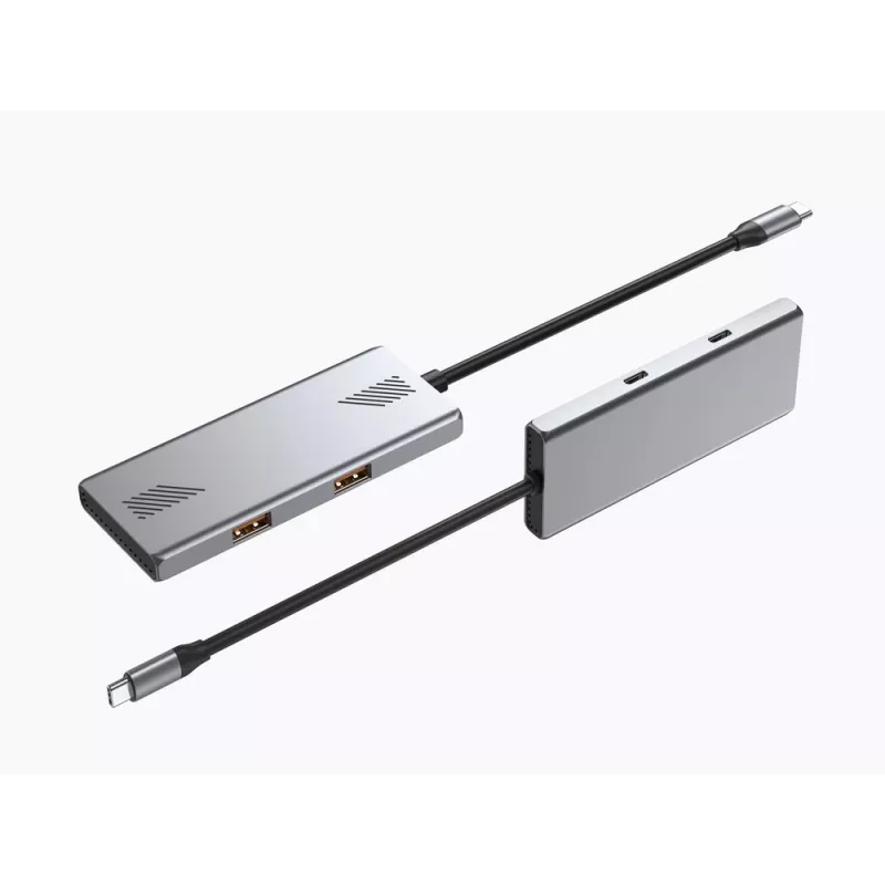 Hub USB Gembird 4 puertos USB 3.2 Gen 2 Type-C con 4 conectores Type-A y Type-C