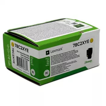 Lexmark 78C2XYE cartucho de tóner 1 ud. original amarillo