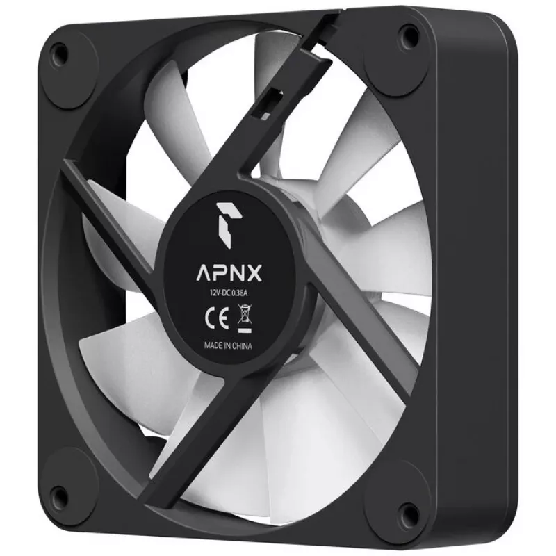 Ventilador de carcasa APNX FP1-R PWM Reverse ARGB 120 mm Negro