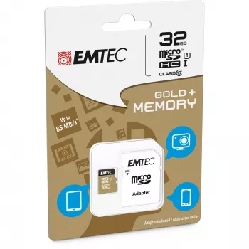 Memoria flash Emtec 32GB MicroSDHC Class10 ECMSDM32GHC10GP