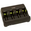 Cargador de dispositivo móvil Zebra SAC3600-4001CR para lector de códigos de barras negro AC interior