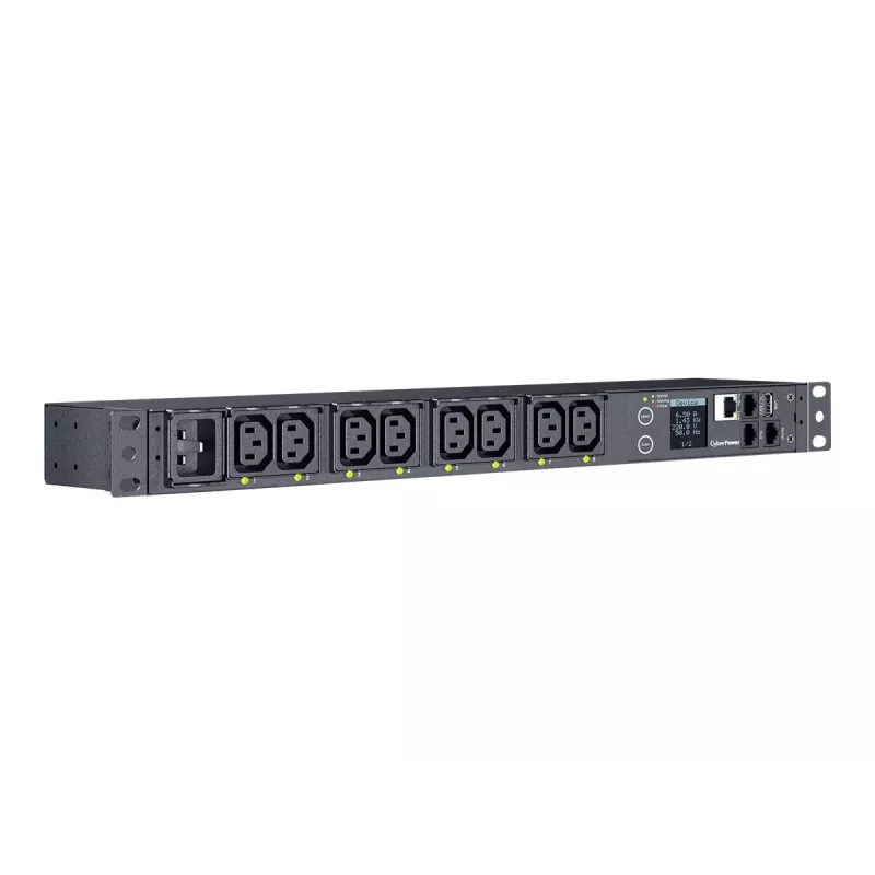 Unidad de distribución de energía (PDU) CyberPower PDU41005 8 salidas AC 1U Negra