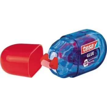 Tesa 59819-00000 rodillo de pegamento ecoLogo, 5 mm x 6 m, rojo