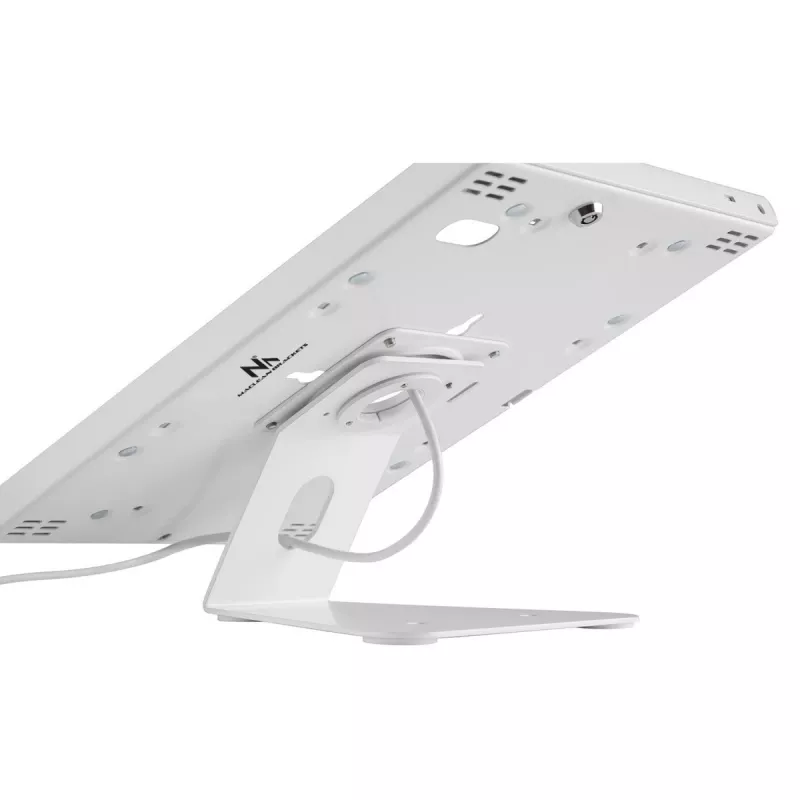 Soporte de mesa MACLEAN MC-909W regulable en altura blanco para tablets y dispositivos